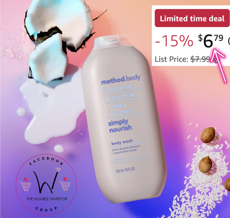 Method Body Simply Nourish 18oz Body Wash!